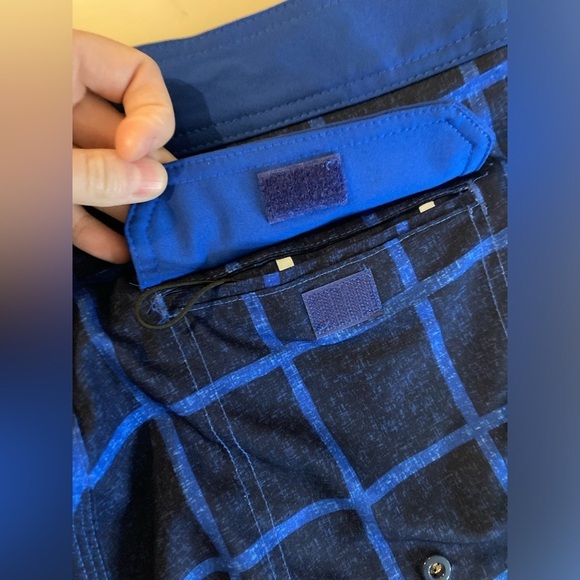 Old navy California Geometric swim shorts men’s size 34 blue NWT - Picture 5 of 7